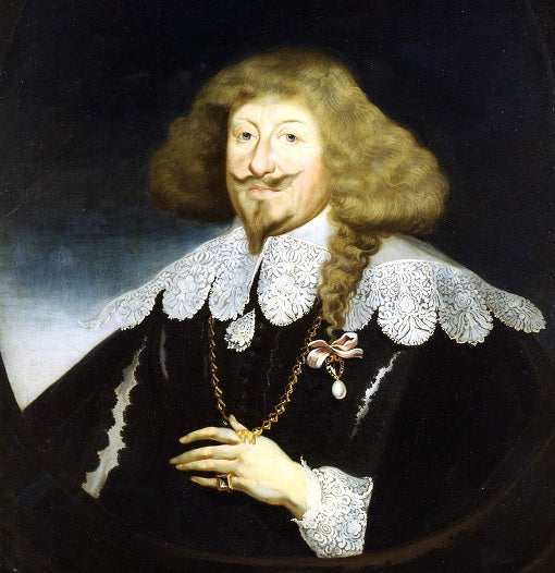 Portrait of Władysław IV Vasa, vintage artwork by Frans Luyckx, 12x8" (A4) Poster