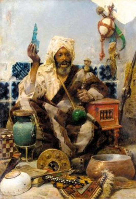 Oriental Merchant, vintage artwork by Charles Bargue, 12x8" (A4) Poster