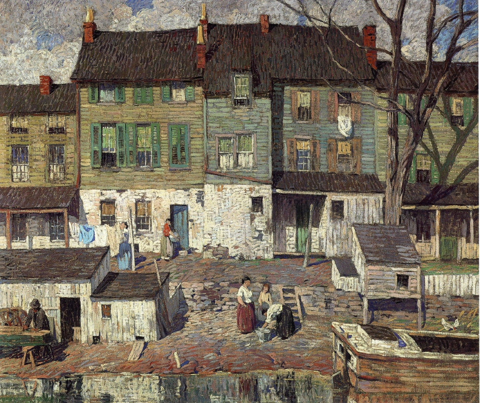 On the Canal, New Hope by Robert Spencer,16x12(A3) Poster