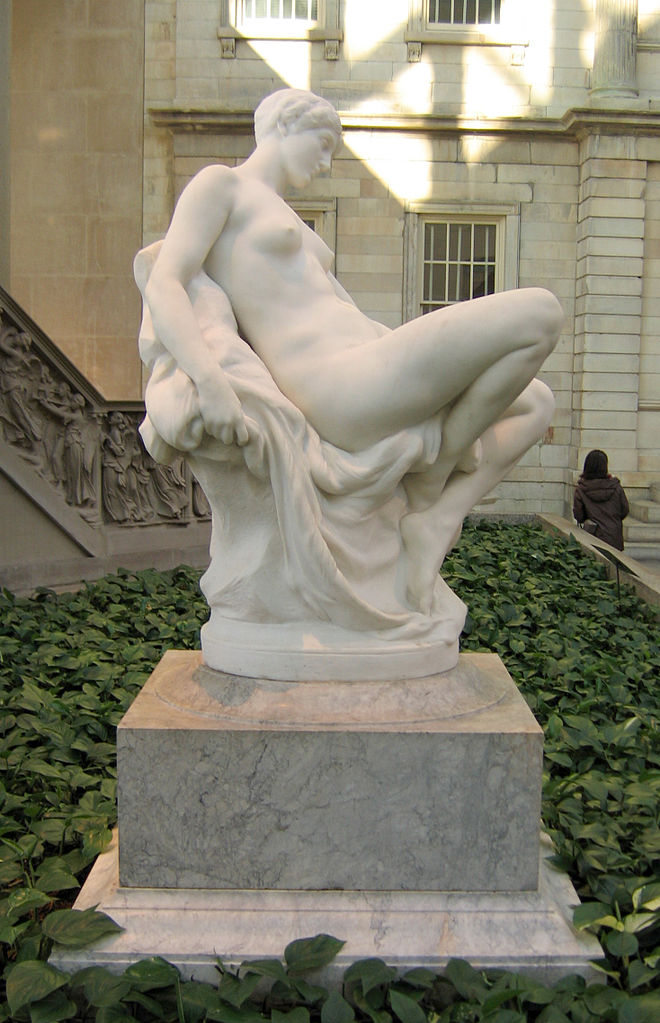 Memory, vintage artwork by Daniel Chester French, 12x8" (A4) Poster