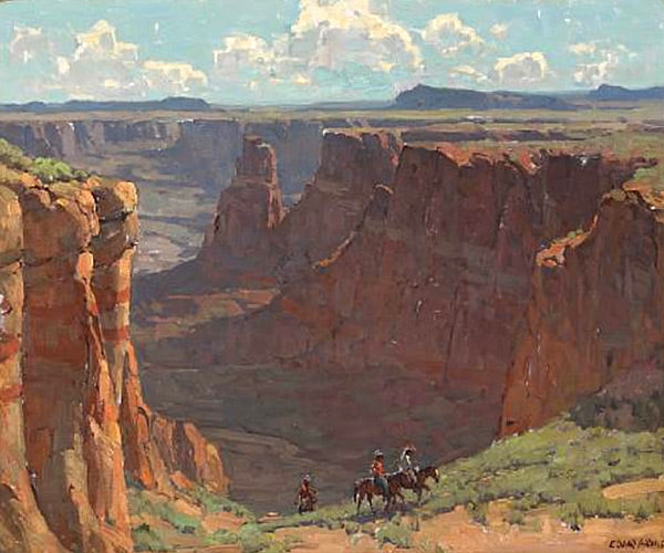 Blue Canyon by Edgar Alwyn Payne,16x12(A3) Poster