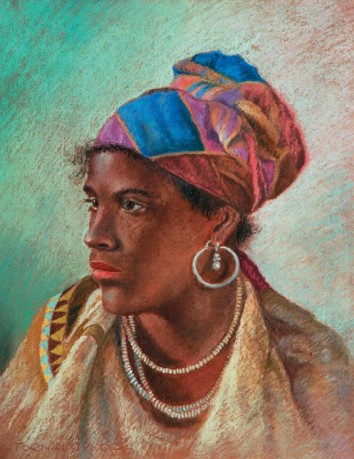 Portrait of a Woman (Ns‘i portre) by Gyula Tornai,A3(16x12")Poster