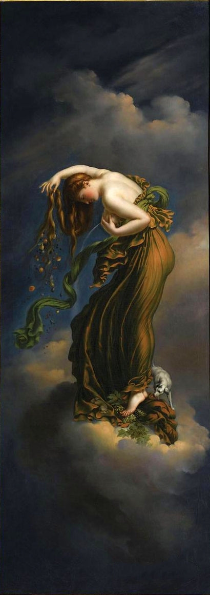 Four Seasons 03, Autumn, vintage artwork by Anne-Louis Girodet de Roussy-Trioson, 12x8" (A4) Poster