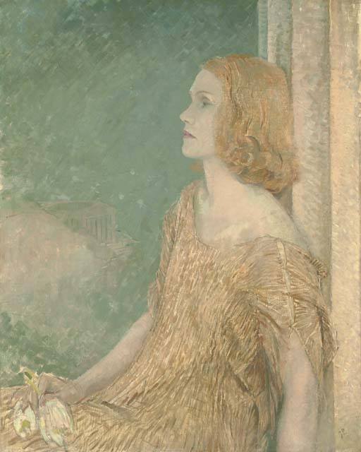 Lady Gwen Melchett by Glyn Warren Philpot,16x12(A3) Poster