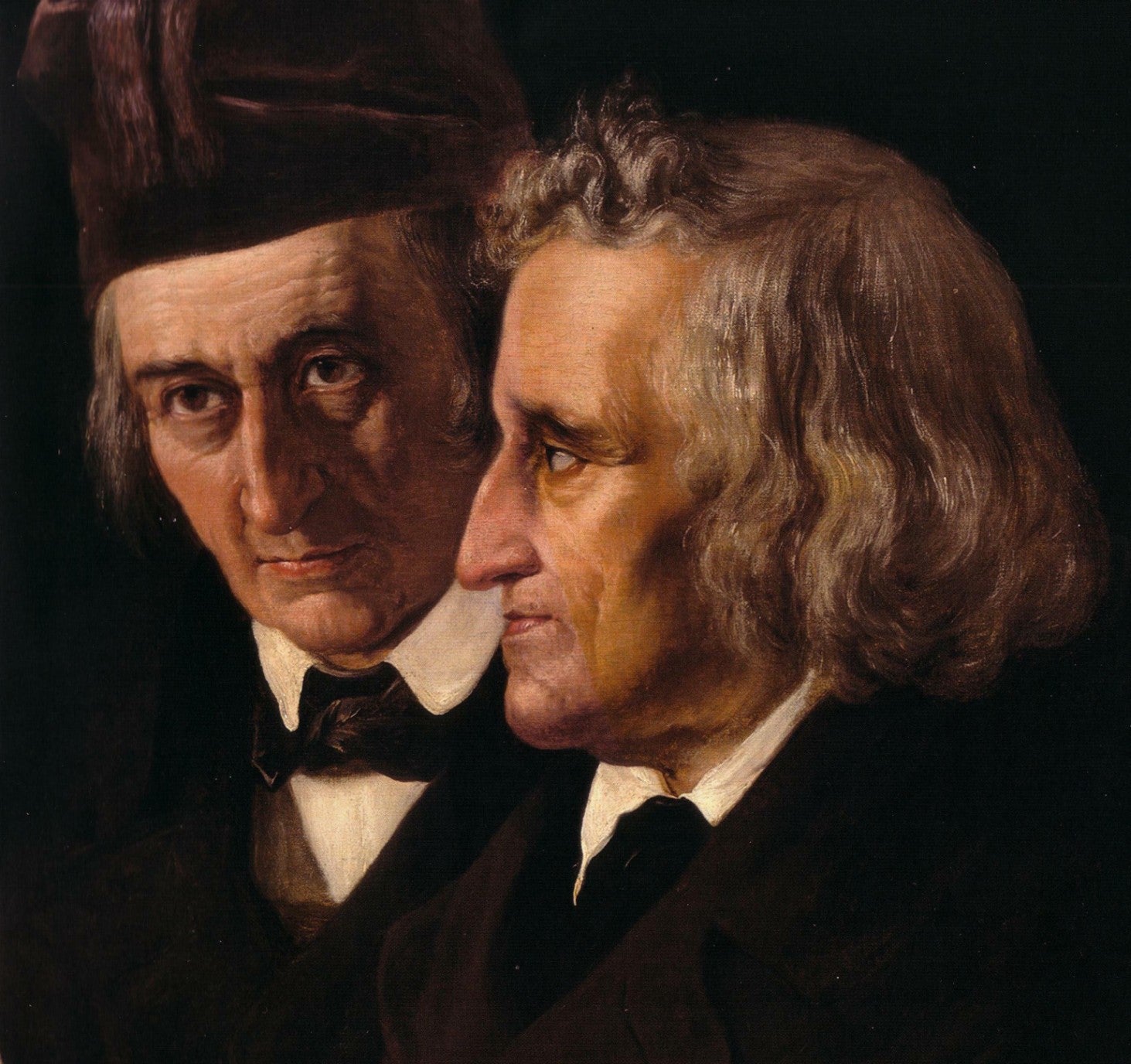 Brothers Grimm (Detail), vintage artwork by Elisabeth Jerichau-Baumann, A3 (16x12") Poster Print