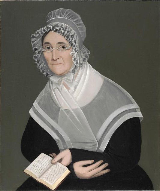 Portrait of Lois Belding Ketcham, vintage artwork by Ammi Phillips, 12x8" (A4) Poster