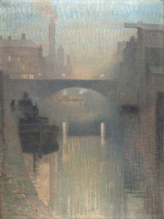Bailey Bridge, vintage artwork by Pierre Adolphe Valette, 12x8" (A4) Poster