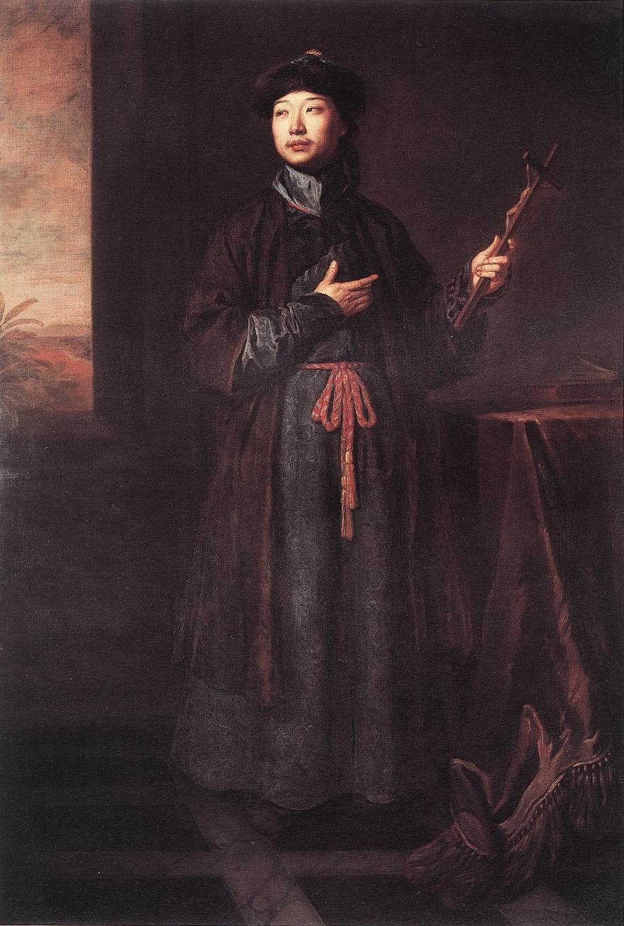 The Chinese Convert, vintage artwork by Sir Godfrey Kneller, BT., 12x8" (A4) Poster