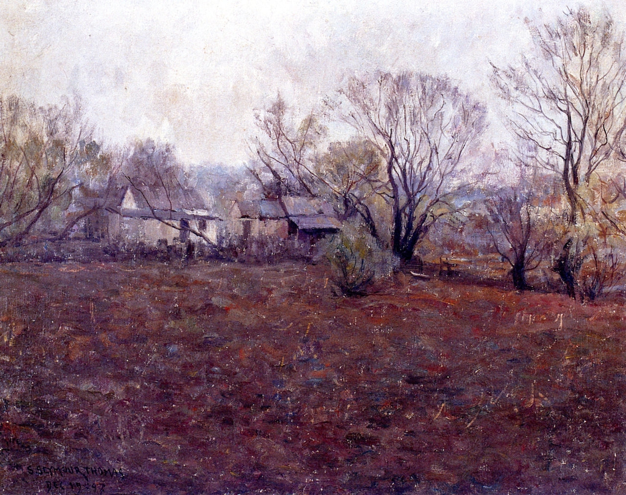 Texas Landscape by Charles H. Woodbury,A3(16x12")Poster