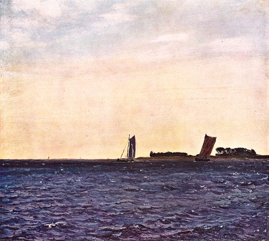 Study from Kalvebodstrand, vintage artwork by Vilhelm Kyhn, A3 (16x12") Poster Print