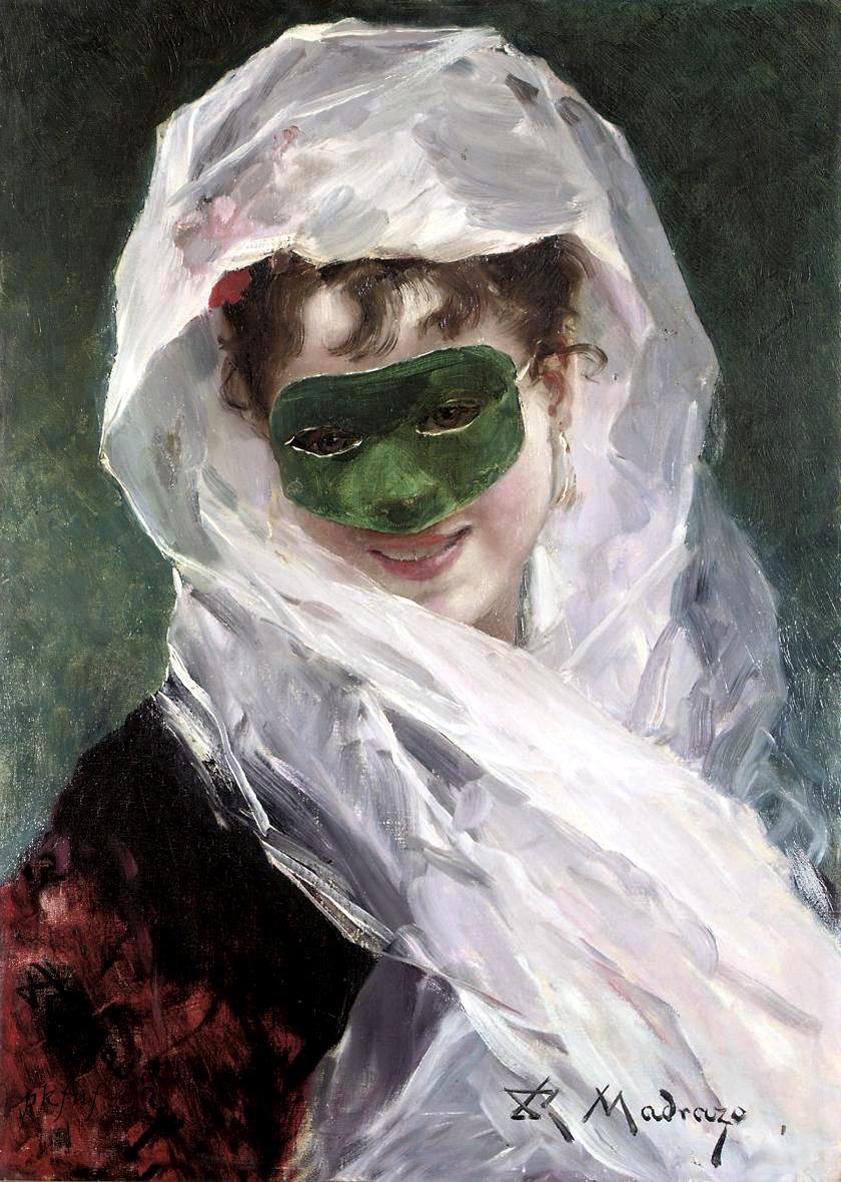 Going to the ball, vintage artwork by Raimundo de Madrazo y Garreta, 12x8" (A4) Poster