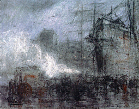 The Departure by Eugeen van Mieghem,16x12(A3) Poster