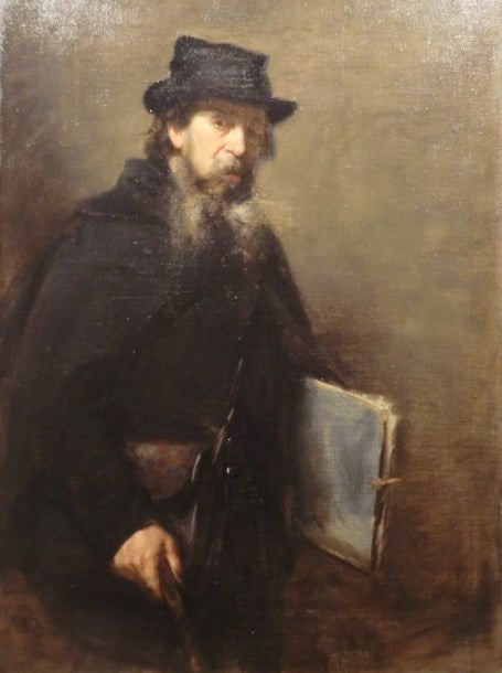 The Old Lithographer, vintage artwork by Charles Auguste Émile Durand, 12x8" (A4) Poster