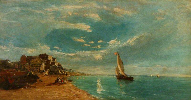 Herne Bay, Kent, vintage artwork by James Holland, A3 (16x12") Poster Print