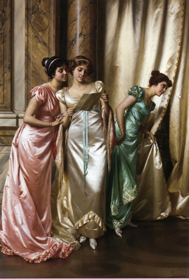 The Eavesdroppers by Vittorio Reggianini,A3(16x12")Poster