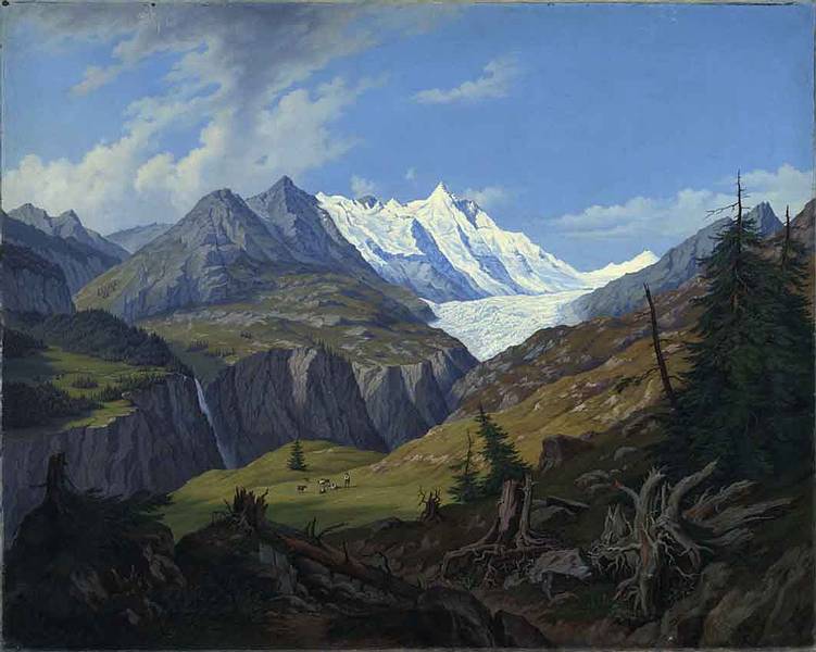 Grossglockner, vintage artwork by Hubert Sattler, A3 (16x12") Poster Print