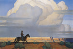 Desert Journey, vintage artwork by Maynard Dixon, 12x8" (A4) Poster