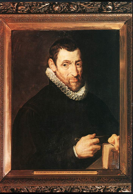 Christoffel Plantin, vintage artwork by Peter Paul Rubens, 12x8" (A4) Poster