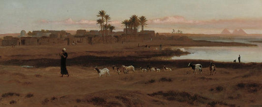 Leading the Flock, vintage artwork by Frederick Goodall, A3 (16x12") Poster Print