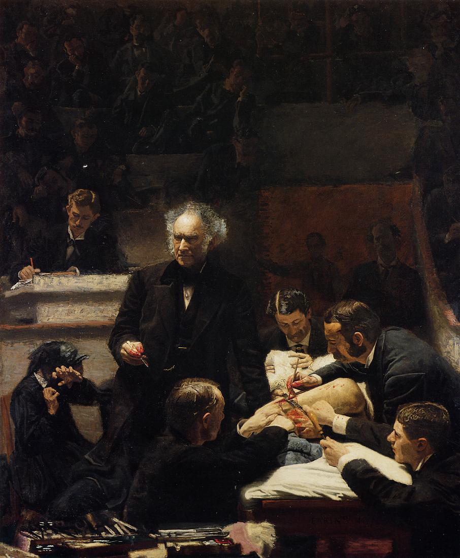 The Gross Clinic, vintage artwork by Thomas Eakins, 12x8" (A4) Poster