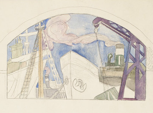 Apotheosis of Stockholm as Seaport by Axel Torneman,16x12(A3) Poster