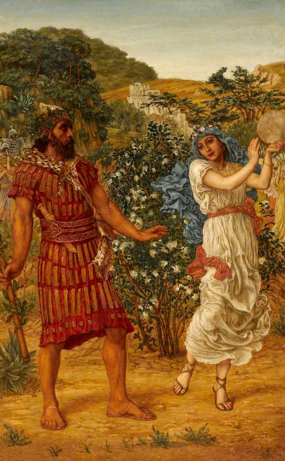 Jeptha's Vow III, vintage artwork by Thomas Matthews Rooke, 12x8" (A4) Poster