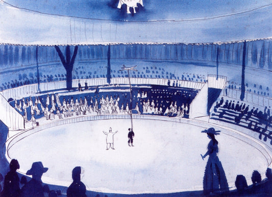 The Circus, vintage artwork by James Dickson Innes, 12x8" (A4) Poster