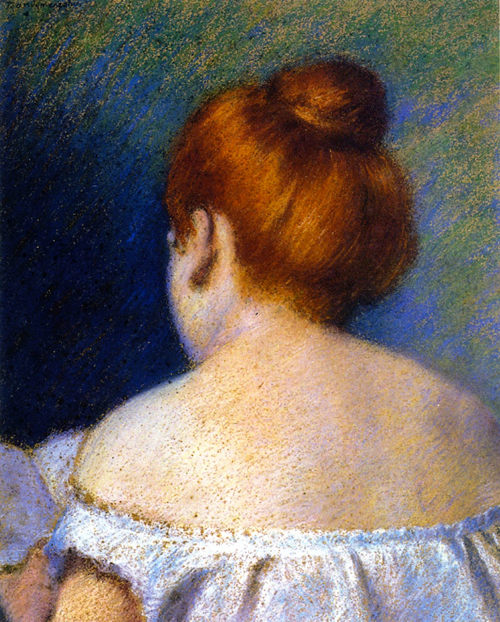 La Roussotte, vintage artwork by Federico Zandomeneghi, 12x8" (A4) Poster