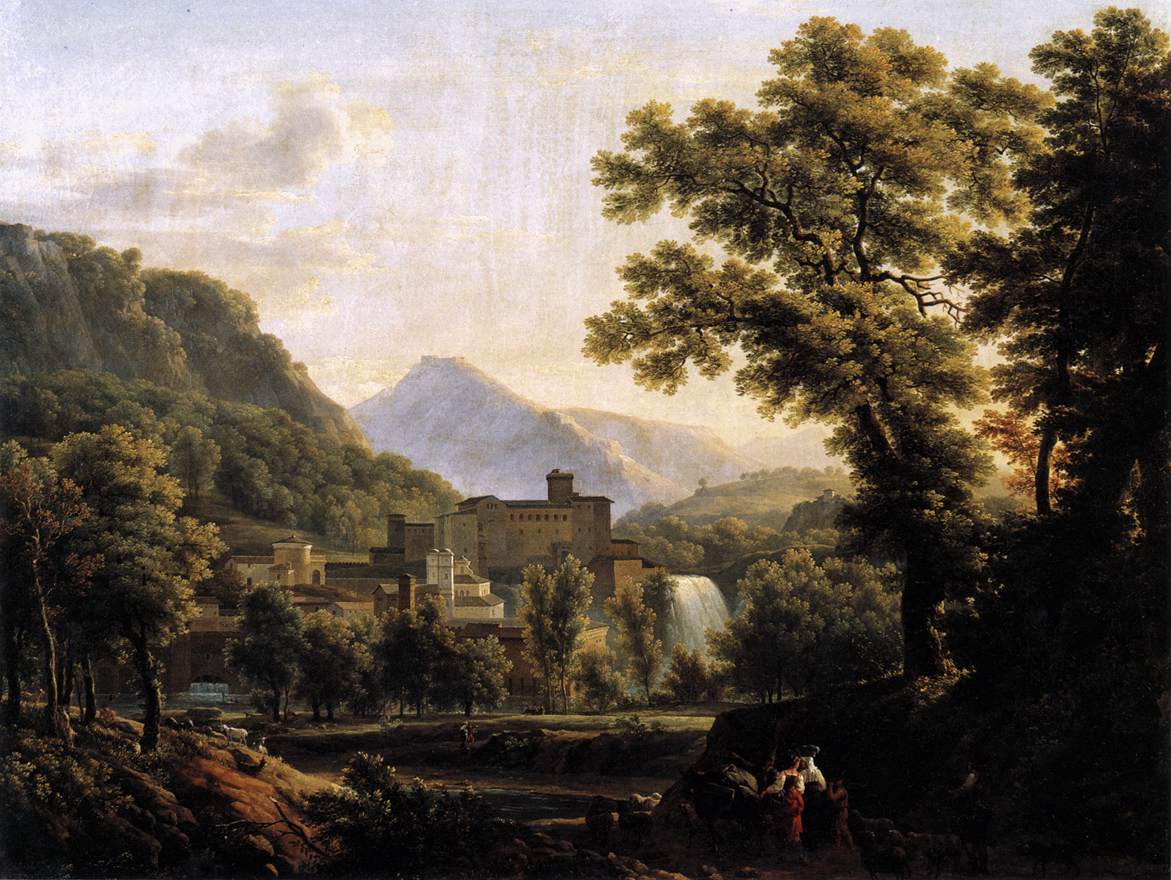 View of the Isle of Sora, vintage artwork by Jean-Joseph-Xavier Bidauld, 12x8" (A4) Poster