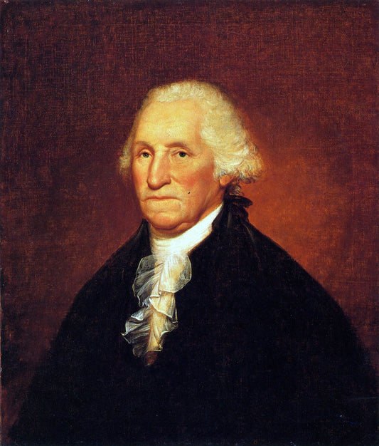 George Washington [The Gadsden-Morris-Clarke Portrait], vintage artwork by Rembrandt Peale, 12x8" (A4) Poster