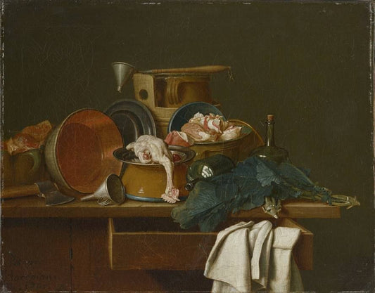 Still life, vintage artwork by Peter Jacob Horemans, 12x8" (A4) Poster