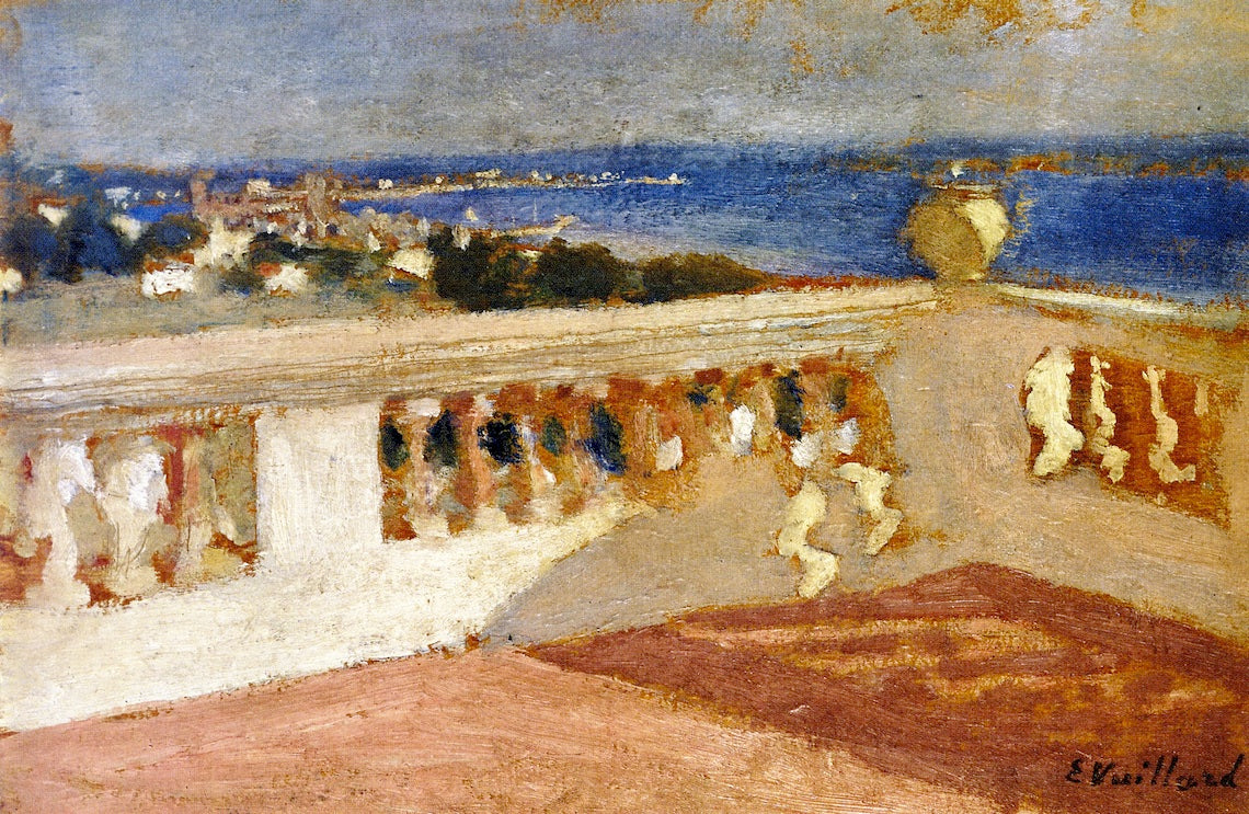 The Bay of Cannes, Seen from the Terrace by edouard Vuillard,A3(16x12")Poster