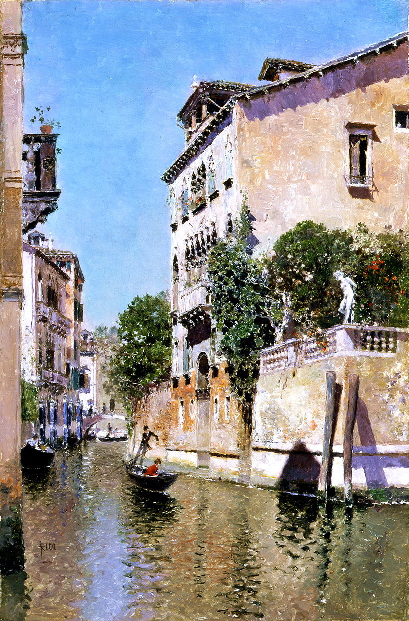 Rio Maria, vintage artwork by Martin Rico y Ortega, 12x8" (A4) Poster
