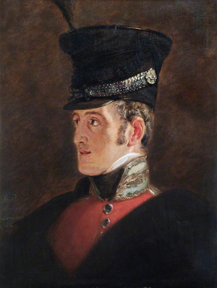 Field Marshal Sir John Colborne (1778–1863), 1st Baron Seaton, GCB, GCH, vintage artwork by Jan Willem Pieneman, 12x8" (A4) Poster