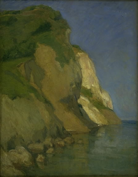 View from Møns Klint, vintage artwork by Karl Isakson, 12x8" (A4) Poster