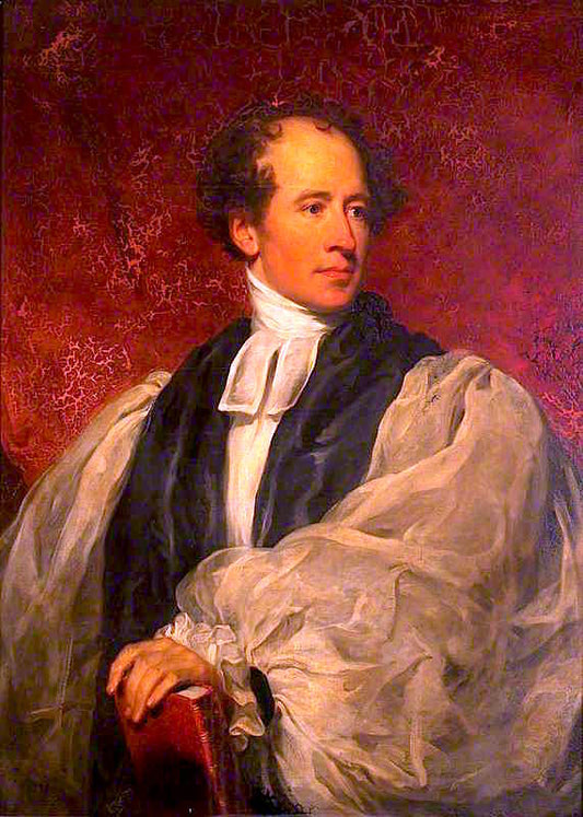 John Thomas James, Bishop of Calcutta, vintage artwork by Benjamin Rawlinson Faulkner, 12x8" (A4) Poster