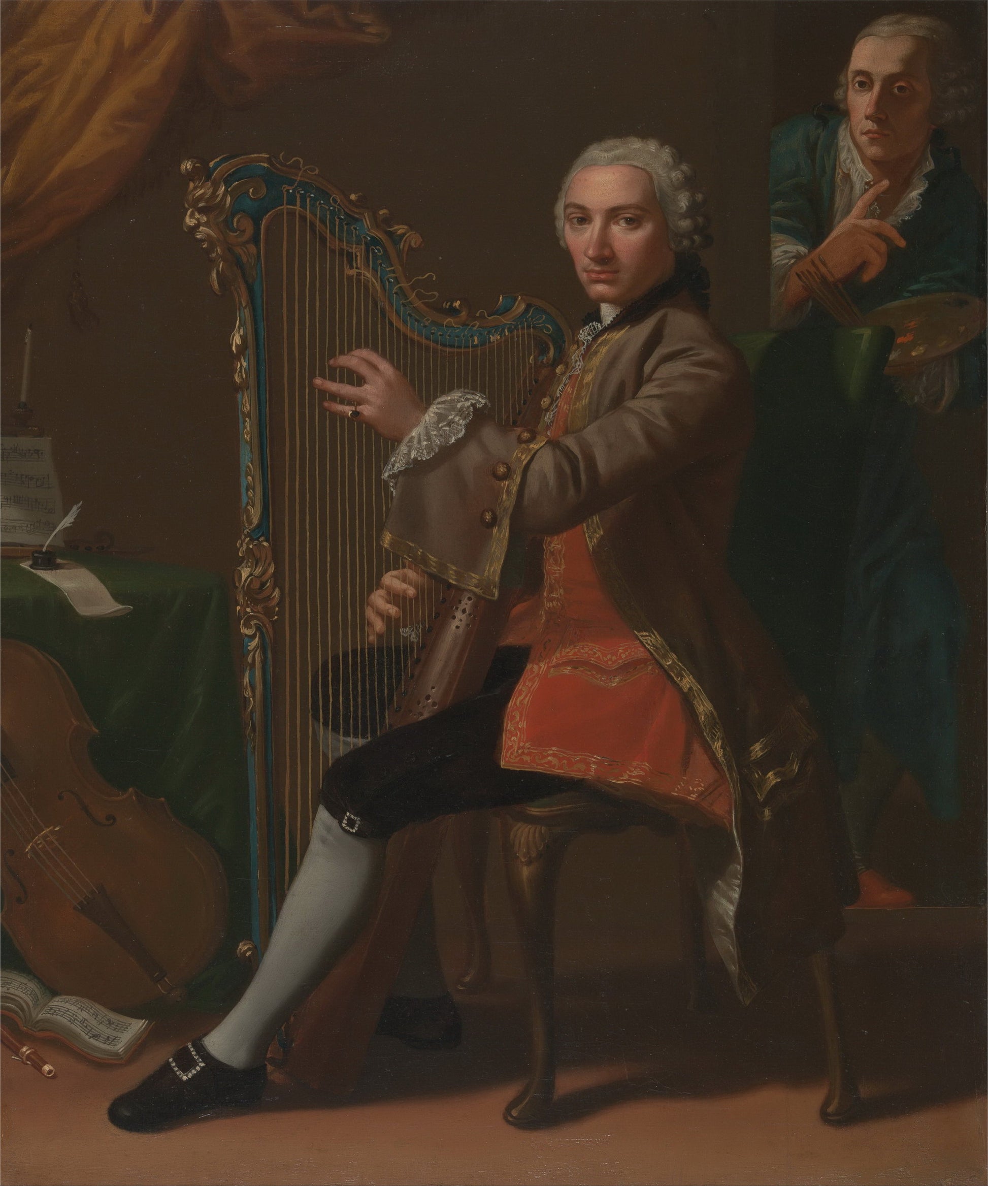 Cristiano Giuseppe Lidarti and Giovanni Battista Tempesti, vintage artwork by Sir Nathaniel Dance-Holland, 12x8" (A4) Poster