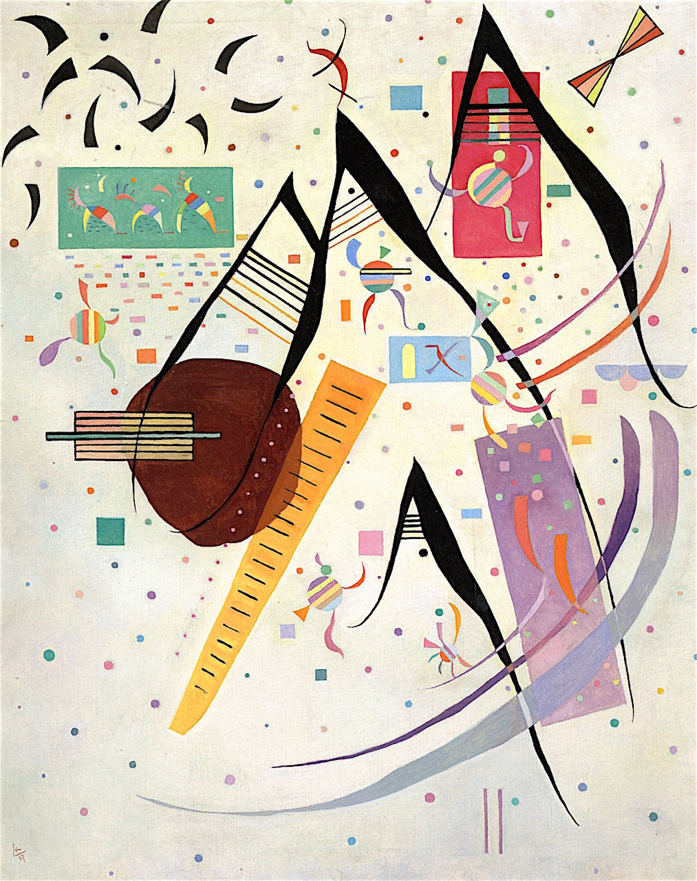 Black Points by Wassily Kandinsky,A3(16x12")Poster
