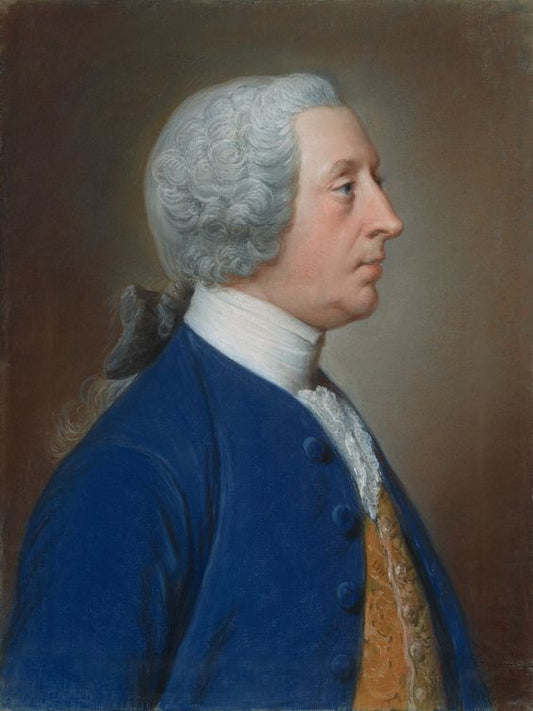 Henry Hoare, "The Magnificent", of Stourhead, vintage artwork by William Hoare, 12x8" (A4) Poster