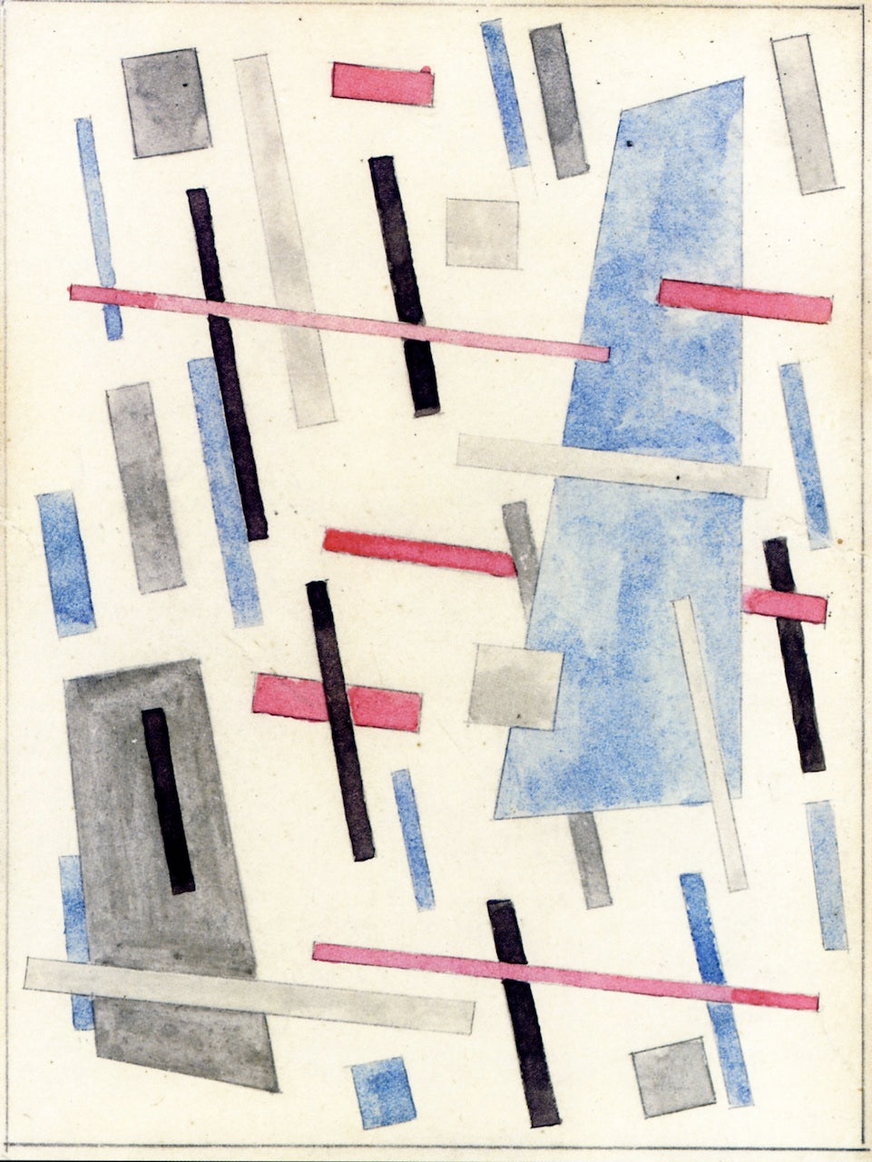 Suprematist Composition by Nina Osipovna Kogan,16x12(A3) Poster