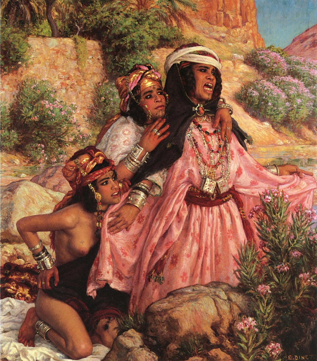 g Arab Women before the Massacre by etienne Nasreddine Dinet,A3(16x12")Poster