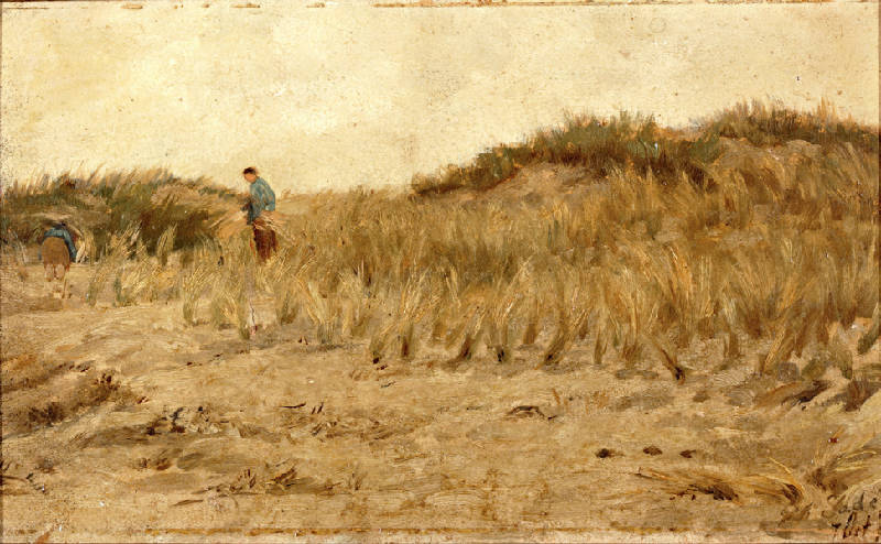 In the Dunes, vintage artwork by Philip Lodewijk Jacob Frederik Sadee, 12x8" (A4) Poster