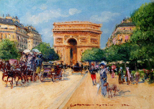 A sunny day in Paris by Georges Stein,A3(16x12")Poster