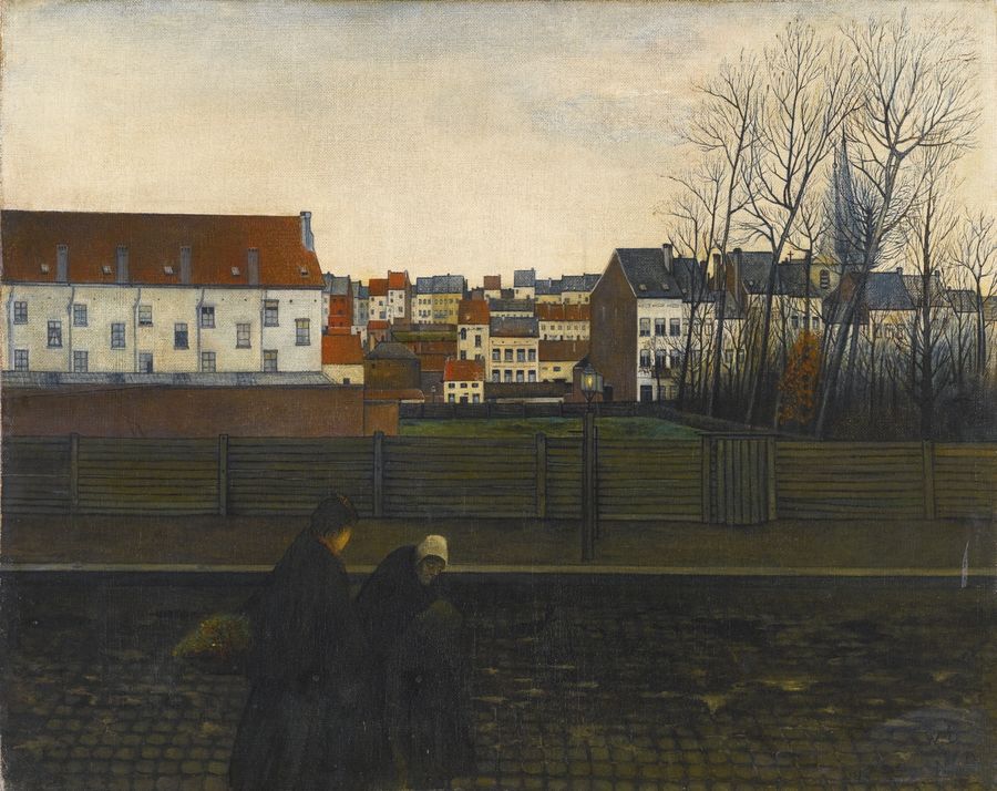 Paysage bruxellois by William Degouve de Nuncques,A3(16x12")Poster