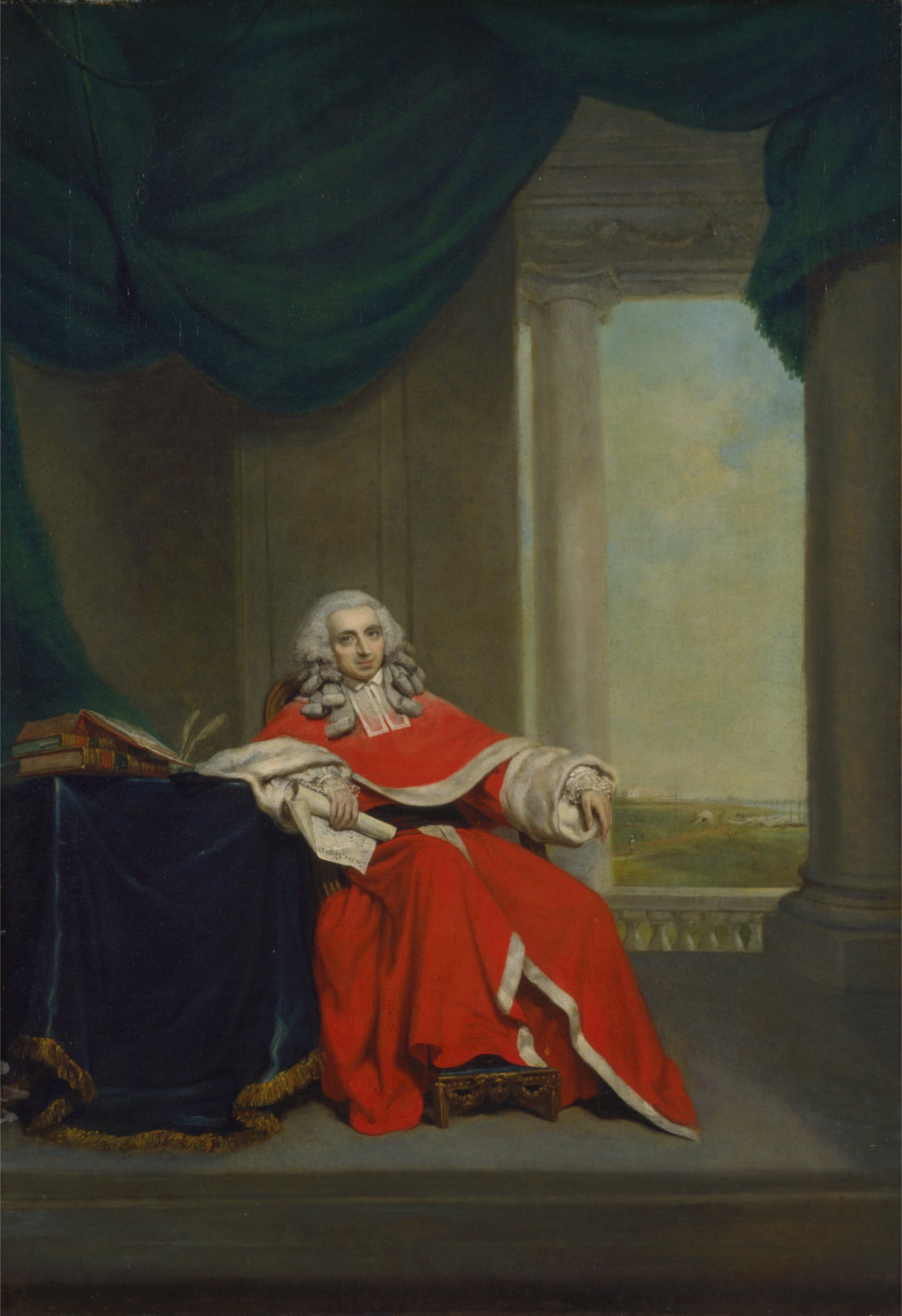 Sir Robert Chambers, vintage artwork by Arthur William Devis, 12x8" (A4) Poster