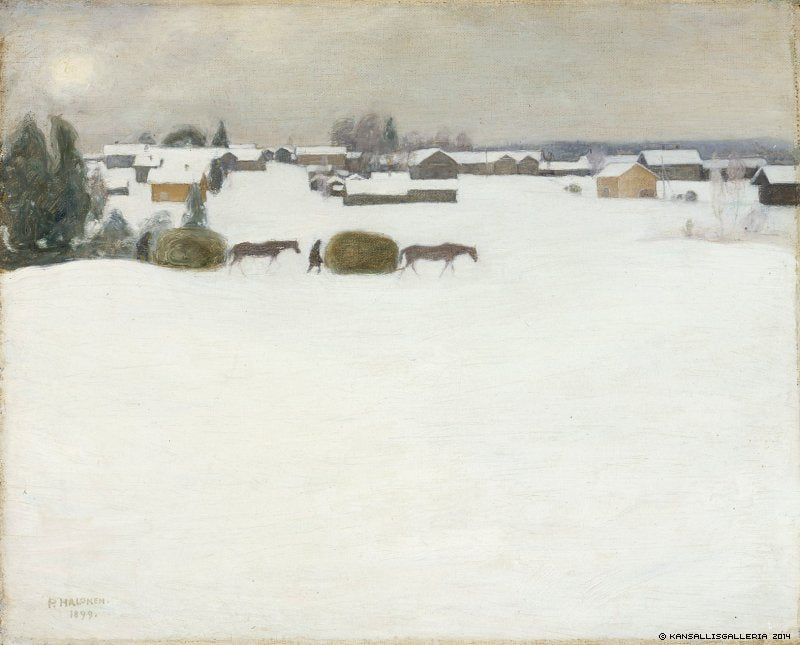 Load of Hay by Pekka Halonen,A3(16x12")Poster