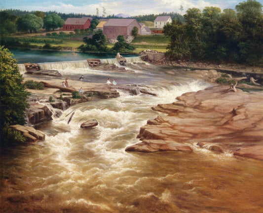 On the Amonoosuc River, vintage artwork by Henry Cheever Pratt, A3 (16x12") Poster Print