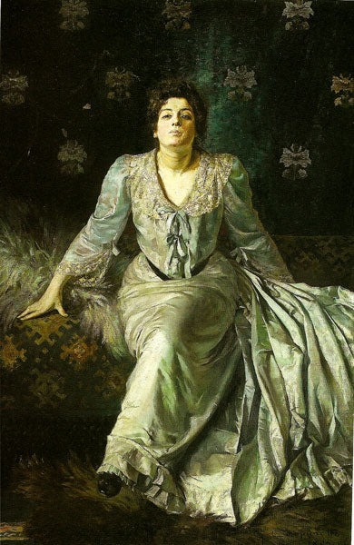 The Silk Dress by Giovanni Battista Carpanetto,A3(16x12")Poster