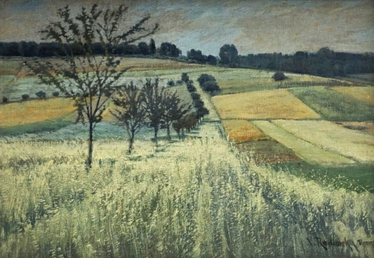 Summer Day near Rosny, vintage artwork by Václav Radimský, 12x8" (A4) Poster
