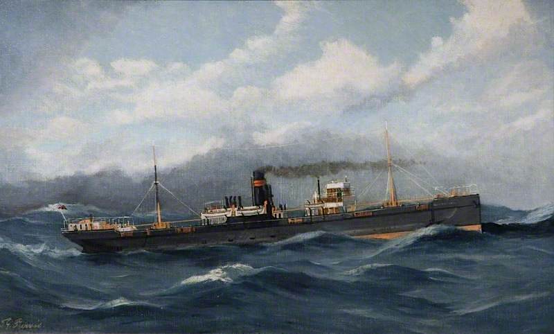 SS 'Clan MacDougall', vintage artwork by Thomas G. Purvis, 12x8" (A4) Poster